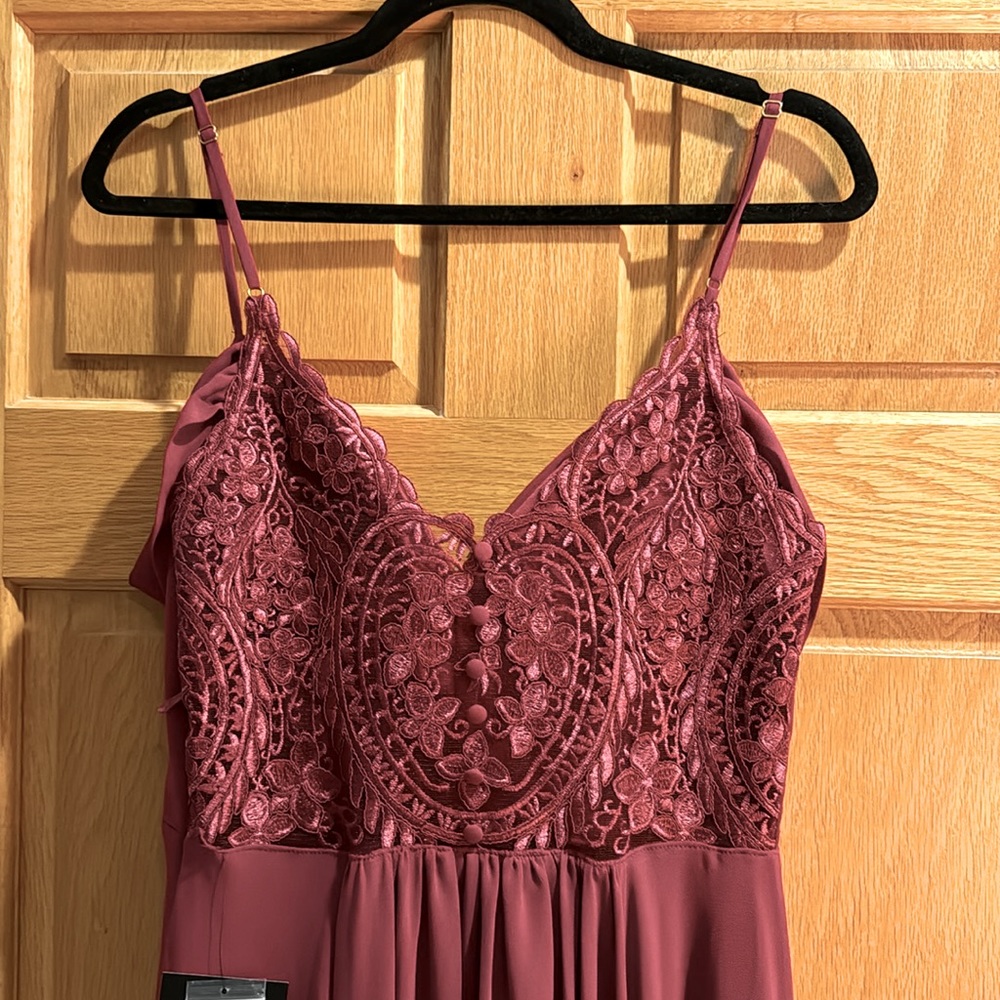 Soieblu Maroon Formal Gown Nwt Size M - image 4